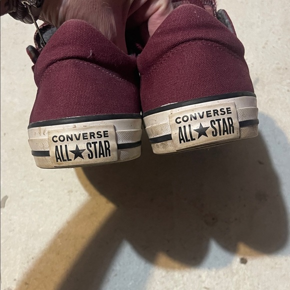 Converse All Star Maroon Lace-Up Sneakers - Picture 3 of 5